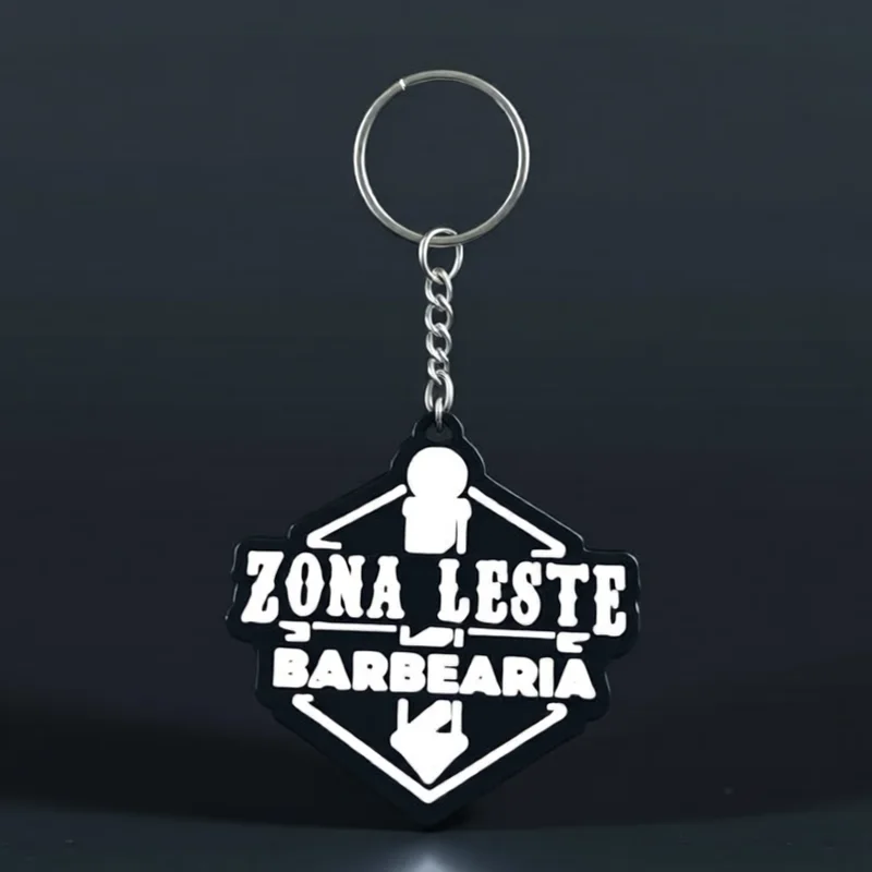 Chaveiro NFC com recorte da Zona Leste Barbearia